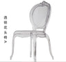 Hotel wedding hall wedding banquet hall transparent crystal chair acrylic pc plastic one bamboo Napoleon chair