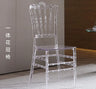 Hotel wedding hall wedding banquet hall transparent crystal chair acrylic pc plastic one bamboo Napoleon chair