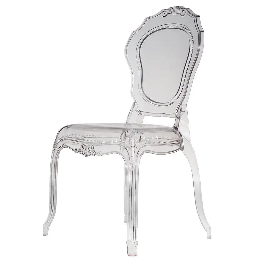 Hotel wedding hall wedding banquet hall transparent crystal chair acrylic pc plastic one bamboo Napoleon chair