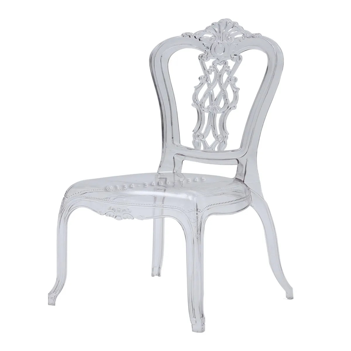 Hotel wedding hall wedding banquet hall transparent crystal chair acrylic pc plastic one bamboo Napoleon chair