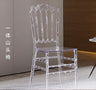 Hotel wedding hall wedding banquet hall transparent crystal chair acrylic pc plastic one bamboo Napoleon chair