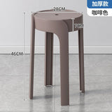 Household Portable Stackable Round Stool Simple Modern Windmill Stool Living Room Chair Dining Table Bench Plastic Stool