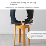 Household Portable Stackable Round Stool Simple Modern Windmill Stool Living Room Chair Dining Table Bench Plastic Stool