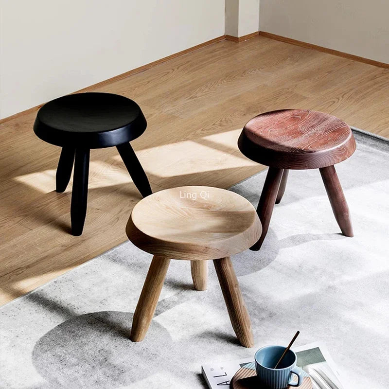 Household Small Space Stools Entryway Bench Low Leisure Shoes Changing Foot Stools Modern Minimalist Tabouret Hotel Furniture