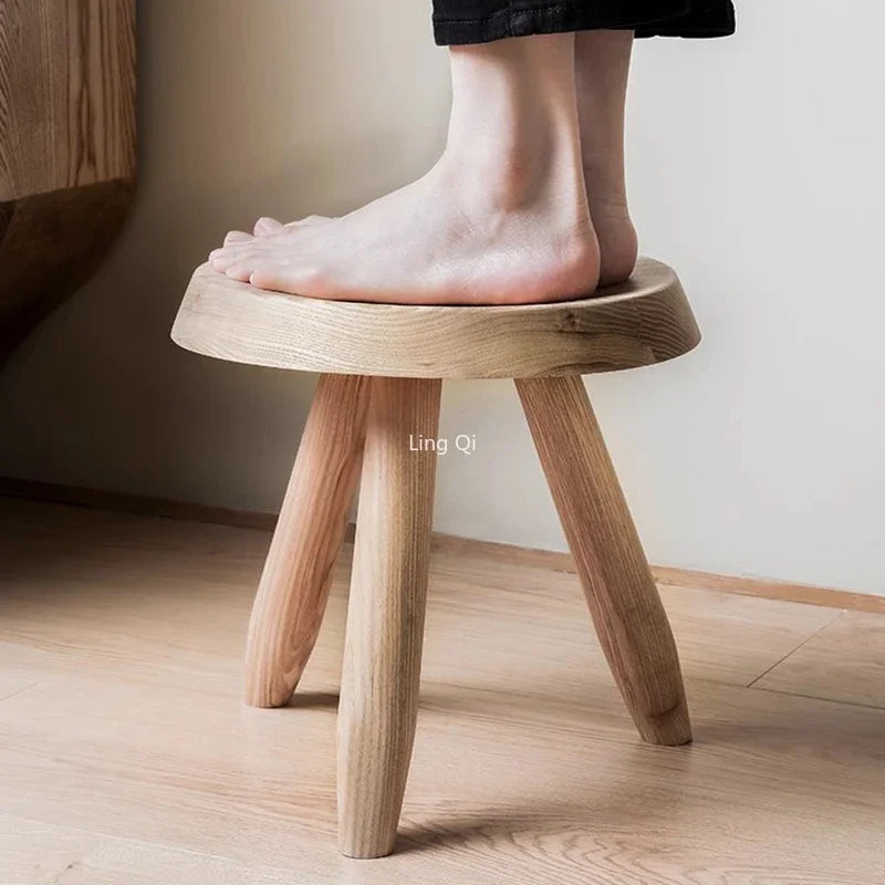 Household Small Space Stools Entryway Bench Low Leisure Shoes Changing Foot Stools Modern Minimalist Tabouret Hotel Furniture