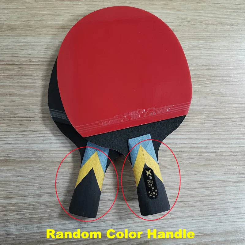 Huieson 2pc Ping Pong Rackets Set 5/6 Star Offensive Table Tennis Racket  with Fine Control