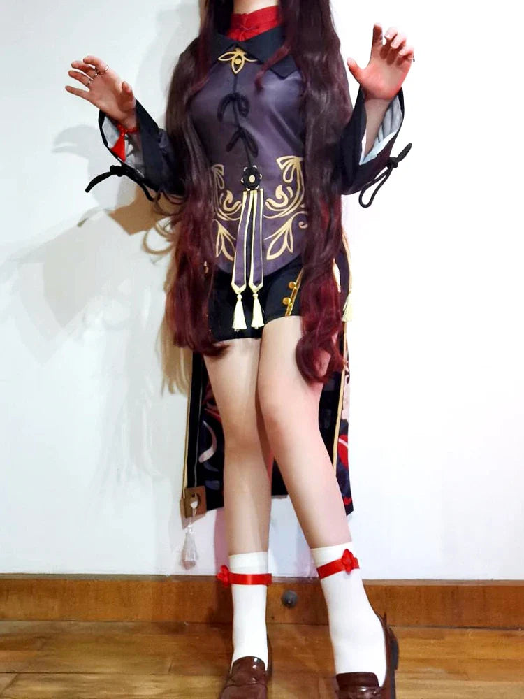 Hutao Cosplay Genshin Costume Impact Uniform Chinese Style Halloween Costumes for Women Game Hu Tao