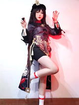 Hutao Cosplay Genshin Costume Impact Uniform Chinese Style Halloween Costumes for Women Game Hu Tao