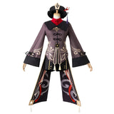 Hutao Cosplay Genshin Impact Hutao Cosplay Costume Hu Tao Chinese Style Clothing Uniform Wig Halloween Party Clothes Costumes