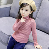 IENENS Girls Sweater Pullovers Winter Boys Warm Sweaters Tops 2-11 Years Baby Bottoming Shirt Kids Clothes