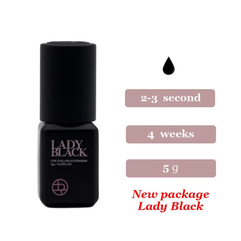 IGLUE Lady Black Glue For Fake Eyelash False Extension Supplies Glue 5ml Black Cap Adhesive Makeup Beauty Tool Korea Lava Lash