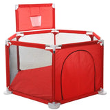 IMBABY Baby Playpen Green Hexagon Playpen for Children with Basketball Board Children's Playpen Ball Pit Baby Playground Fence