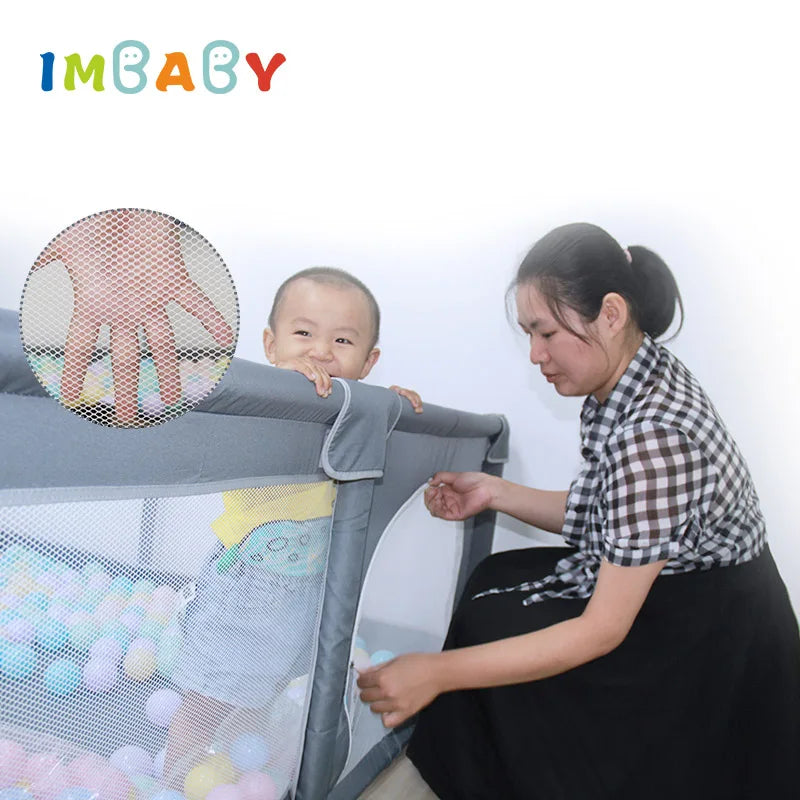 IMBABY Baby Playpens 150*180cm Playpen for Children Baby Activity Gym Parks for Baby Ball Box Balls Pool Children's Balls Fence