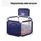 IMBABY Playpen For Children Baby Playground Folding Safety Fence Balls Pool Travel Basketball Hoop Children's Tent Gym For Kids