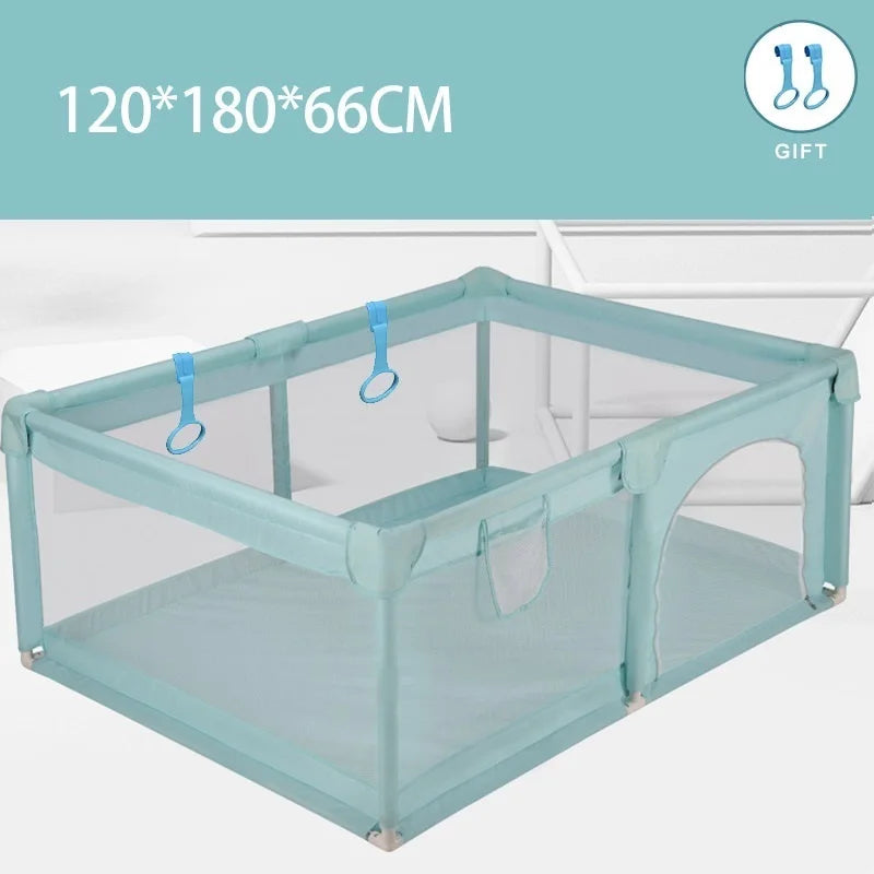 IMBABY Playpen For Children With Pull rings For Free Kids Fence Safety Barrier Balls Pit Baby Dry Pool Crawling Playground