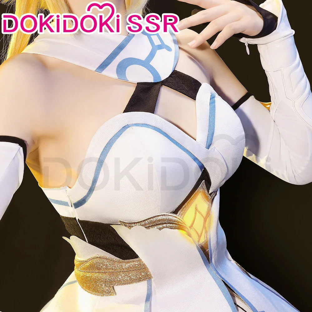 IN STOCK Traveler Lumine Cosplay Game Genshin Impact Cosplay Costume DokiDoki-SSR Genshin Impact Traveler Lumine Halloween