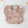 INS Nordic Style Baby Bibs Waterproof Short Sleeve with Pocket Feeding Waterproof Bib Easy Clean Cute Elephant Bibs Soft PU