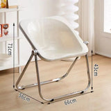 INS Style Folding Chair Korean Simple Creative Acrylic Chair Designer Leisure Chair Coffee Shop Dining Chair