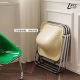 INS Style Folding Chair Korean Simple Creative Acrylic Chair Designer Leisure Chair Coffee Shop Dining Chair