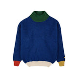 In stock! Children's Sweater 23 Autumn/Winter BC Girls' Cartoon Color Block Pullover Vest Cardigan Boys' V-neck Knit