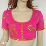 Indian Ethnic Readymade Saree Blouses Short Sleeve Crop Top Choli Modal Indian Clothes