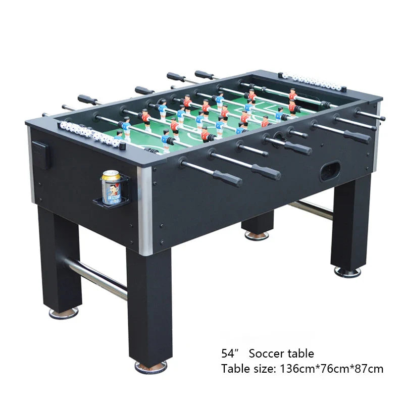 Indoor Large Wood Grain Soccer Table, Adult Game Table, 8-Pole Soccer Machine, Children's Game Table, 1.4m