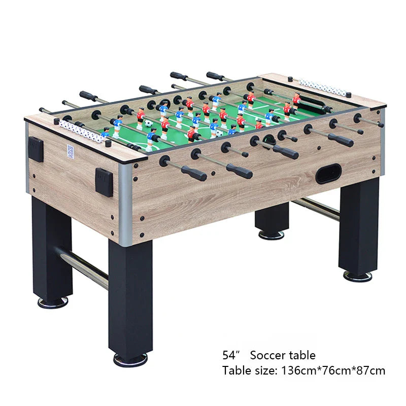 Indoor Large Wood Grain Soccer Table, Adult Game Table, 8-Pole Soccer Machine, Children's Game Table, 1.4m