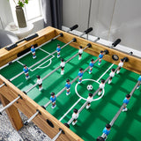 Indoor Large Wood Grain Soccer Table, Adult Game Table, 8-Pole Soccer Machine, Children's Game Table, 1.4m