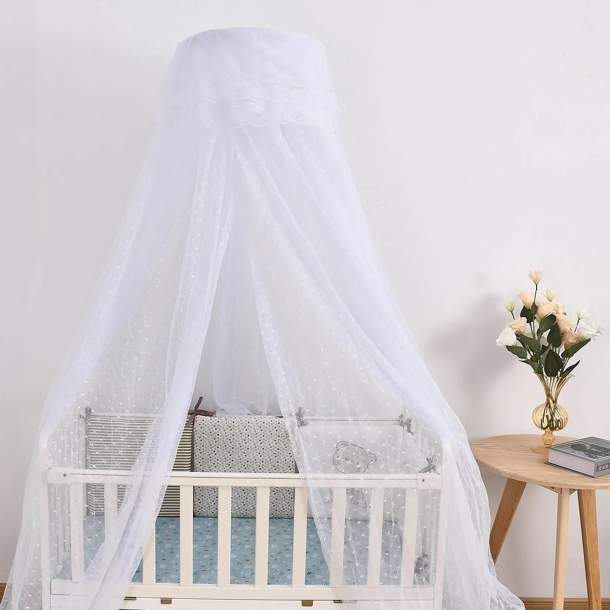 Infant Baby Bed Crib Netting Summer Baby Mosquito Net Newborn Repellent Tent Dome Hanging Tent Kids Cradle Canopy Room Decor