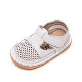 Infant Sandals Summer Baby Girls Boys Anti-collision Toddler Shoes Soft Bottom Kids Genuine Leather Shoes Children Beach Sandals