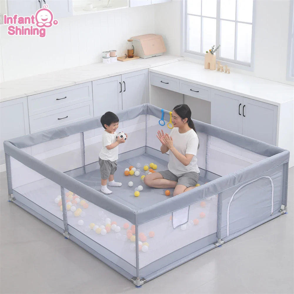 Infant Shining Children Playpen Protector Baby Safety Barrier Kid Fence Playpen for Babies Indoor Baby Playground