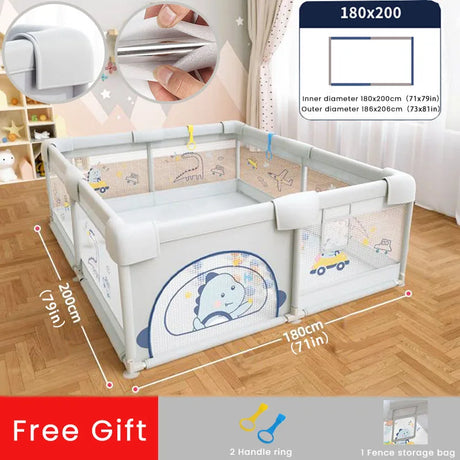 Infant Shining Children Playpen Protector Baby Safety Barrier Kid Fence Playpen for Babies Indoor Baby Playground