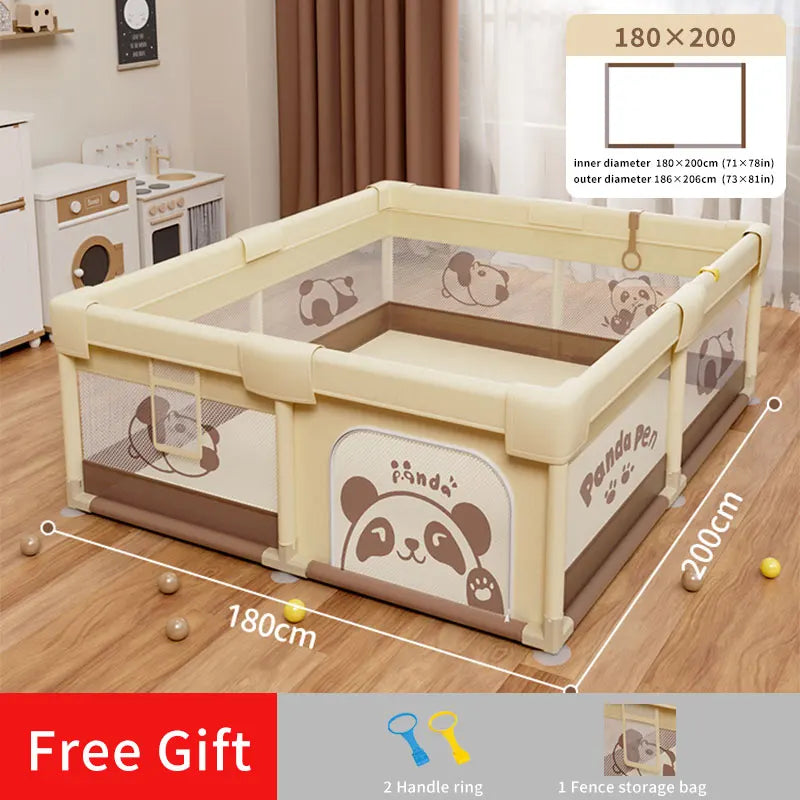 Infant Shining Children Playpen with Foam Protector Baby Safety Fence Kid Ball Pit Playpen for Babies Indoor Toy Baby Playground