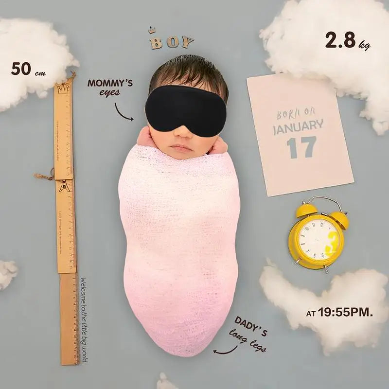 Infant Silk Eye Mask  Kids  Baby Sleep Eye Mask with Adjustable Strap Newborn Basking UV Protecting Smooth Shading Blindfold