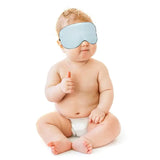 Infant Silk Eye Mask  Kids  Baby Sleep Eye Mask with Adjustable Strap Newborn Basking UV Protecting Smooth Shading Blindfold