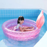 Inflatable Baby Swimming Pool For Babe Household Outdoor Mermaid Paddling Pool PVC Round Fence Play Space Room Bath Pool Gifts