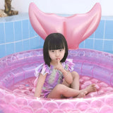 Inflatable Baby Swimming Pool For Babe Household Outdoor Mermaid Paddling Pool PVC Round Fence Play Space Room Bath Pool Gifts