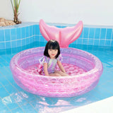 Inflatable Baby Swimming Pool For Babe Household Outdoor Mermaid Paddling Pool PVC Round Fence Play Space Room Bath Pool Gifts