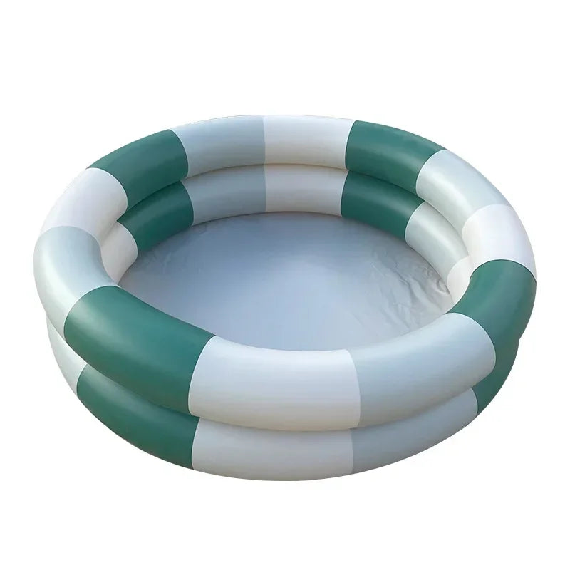 Inflatable Baby Swimming Pool For Babe Household Outdoor Mermaid Paddling Pool PVC Round Fence Play Space Room Bath Pool Gifts