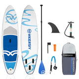 Inflatable Stand Up Paddle Board Non-Slip for All Skill Levels Surf Board with Air Pump Carry Bag Leash Standing Boat