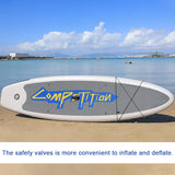 Inflatable Stand Up Paddleboard SUP Board 6 Inch Thick Sap Surfboard Set with Surf Fin Coiled Leash Inflator Carry Bag сап борд