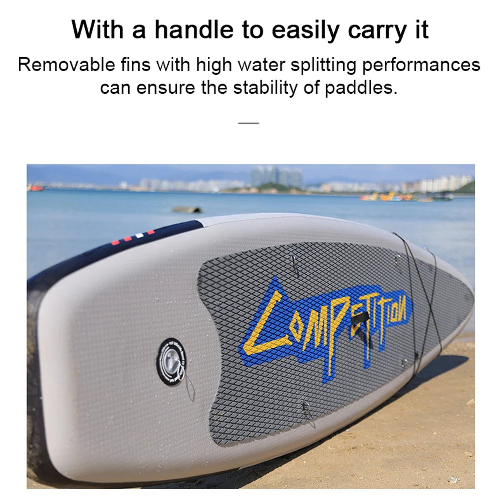 Inflatable Stand Up Paddleboard SUP Board 6 Inch Thick Sap Surfboard Set with Surf Fin Coiled Leash Inflator Carry Bag сап борд