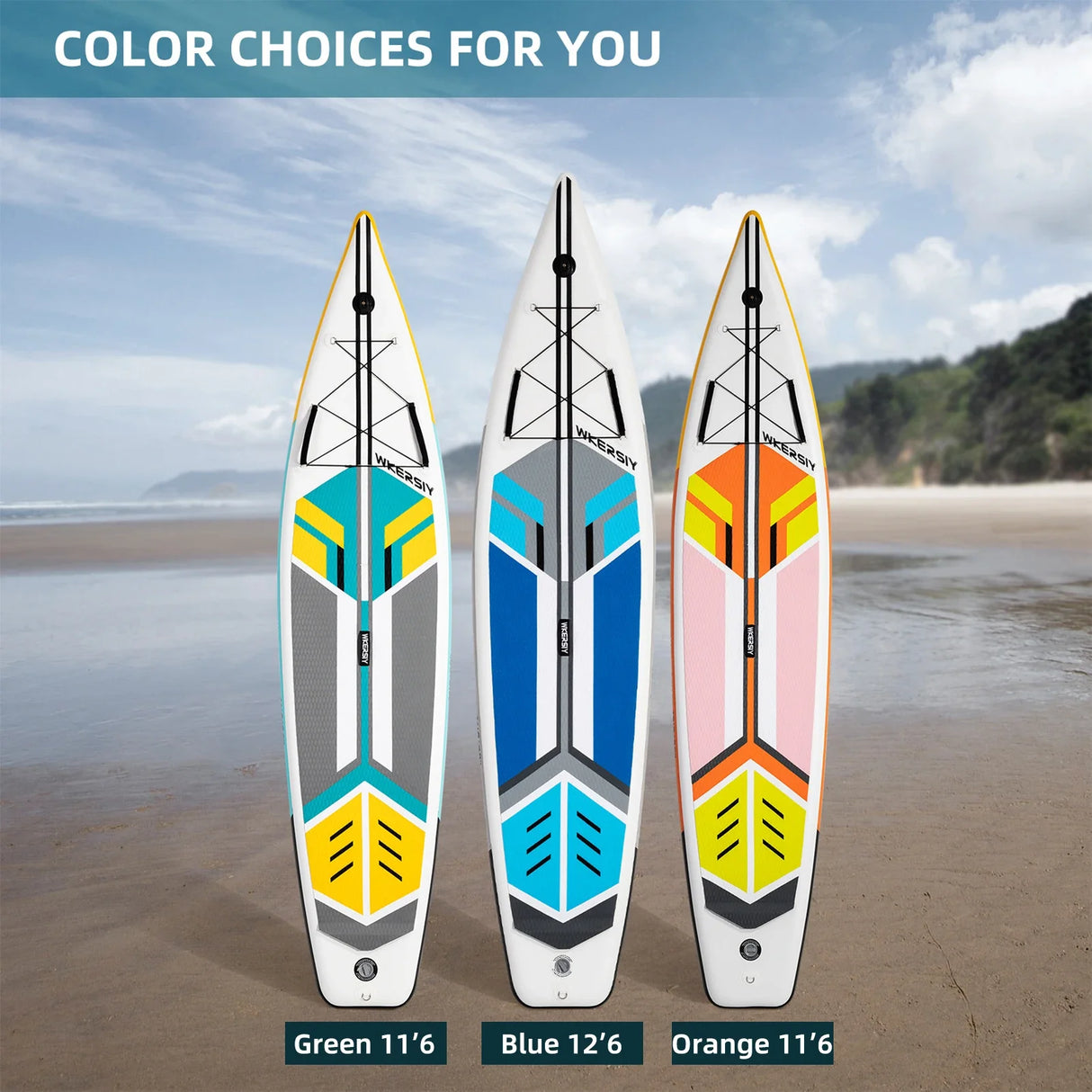 Inflatable Stand Up Paddleboard SUP Board 6 Inch Thick Surfboard Set with Surf Fin Coiled Leash Inflator Pump Carry Bag сап борд