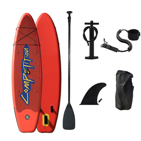 Inflatable Stand Up Paddleboard SUP Board 6 Inch Thick Surfboard Set with Surf Fin Coiled Leash Inflator Pump Carry Bag сап борд