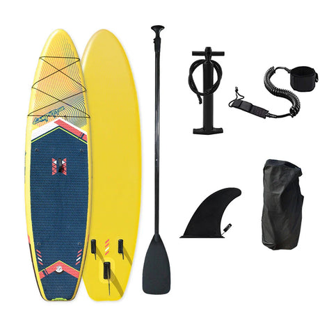 Inflatable Stand Up Paddleboard SUP Board 6 Inch Thick Surfboard Set with Surf Fin Coiled Leash Inflator Pump Carry Bag сап борд