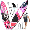 Inflatable Stand Up Paddleboard SUP Board 6 Inch Thick Surfboard Set with Surf Fin Coiled Leash Inflator Pump Carry Bag сап борд