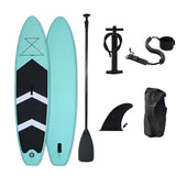 Inflatable Stand up Paddle Board Sup Surfboard Water Sport Kayak Surf Set with Paddle Board Tail Fin Foot Rope Inflator and Bag