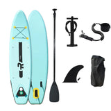 Inflatable Stand up Paddle Board Sup Surfboard Water Sport Kayak Surf Set with Paddle Board Tail Fin Foot Rope Inflator and Bag