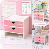 Ins Cute Desktop Computer Monitor Increase Rack Office Girl Heart  Organizer Bedroom Table Shelf Stationery Storage Supplies