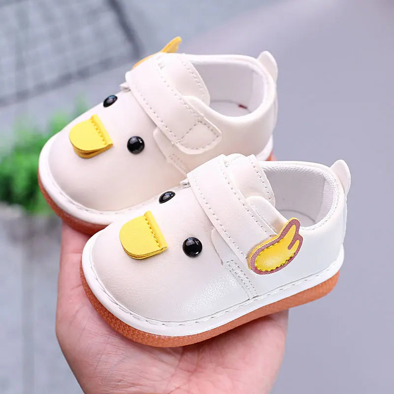 Insole 11-13cm Soft Soles Cartoon Baby Shoes Single Girls Boys Toddler Shoes With Sound